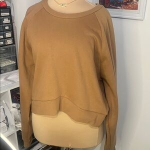 Beyond Yoga Camel Crewneck Pullover Sweater